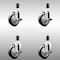 Service Caster 4 Inch 316SS Black Poly Swivel 1-1/4 Inch Expanding Stem Caster Set Brake SCC SCC-SS316EX20S414-PPUB-BLK-TLB-114-4 - alternate 1